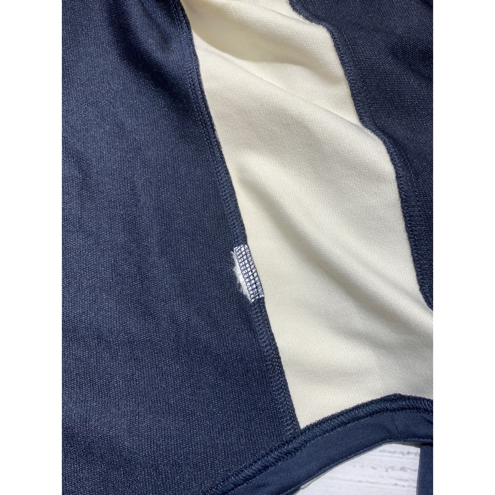 Lauren Ralph Lauren Women's Track Jacket Size 2X Blue & Cream Full Zip Cotton - Picture 10 of 12